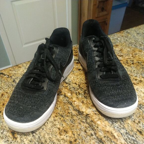 Nike Air Force 1 Running Basketball Flyknit Black 820256-001 MENS 9.5 main image 10